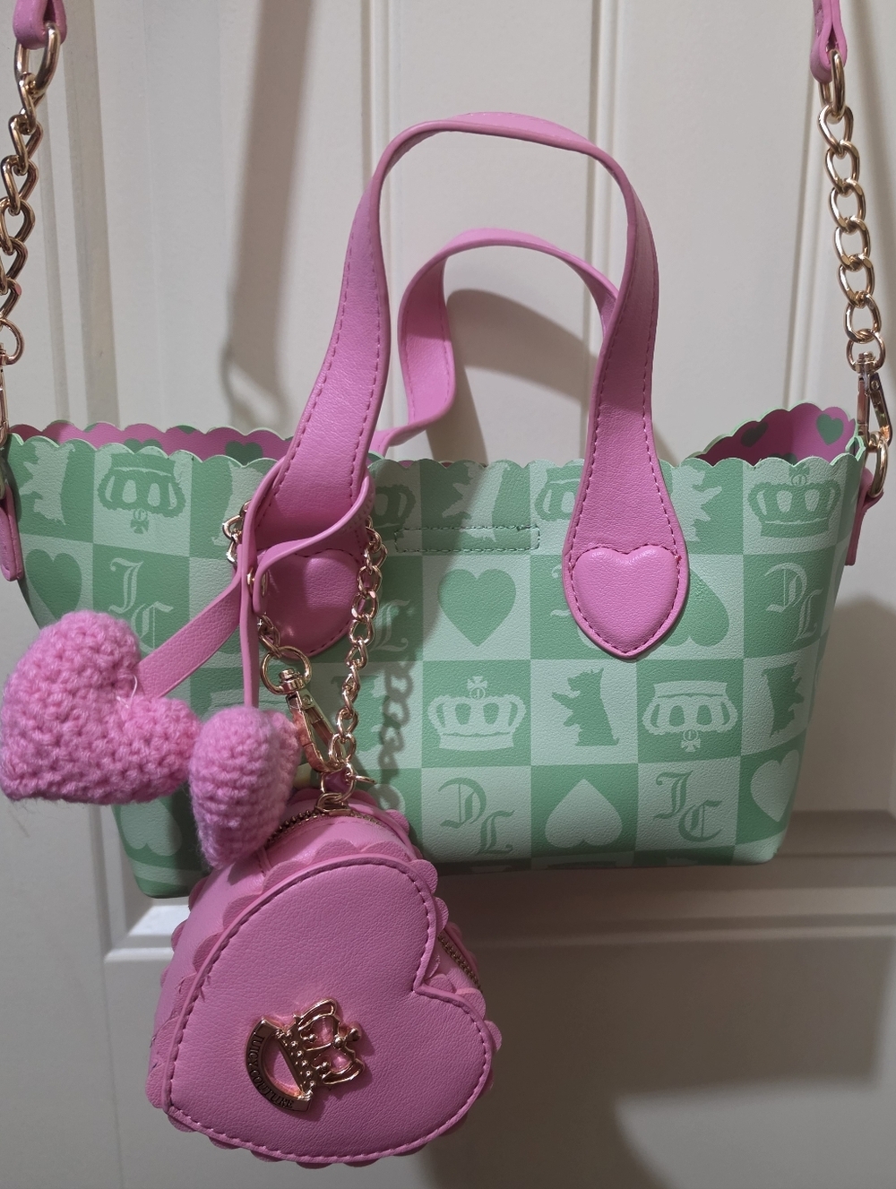 Juicy Couture Pink & Retro Green Bag Set - Picture 2 of 8